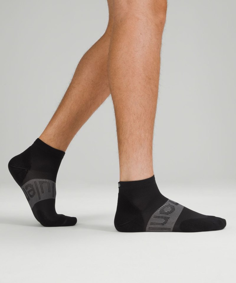 Lululemon Men's Power Stride Ankle Socks *3 Pack Black Online Outlet Sale