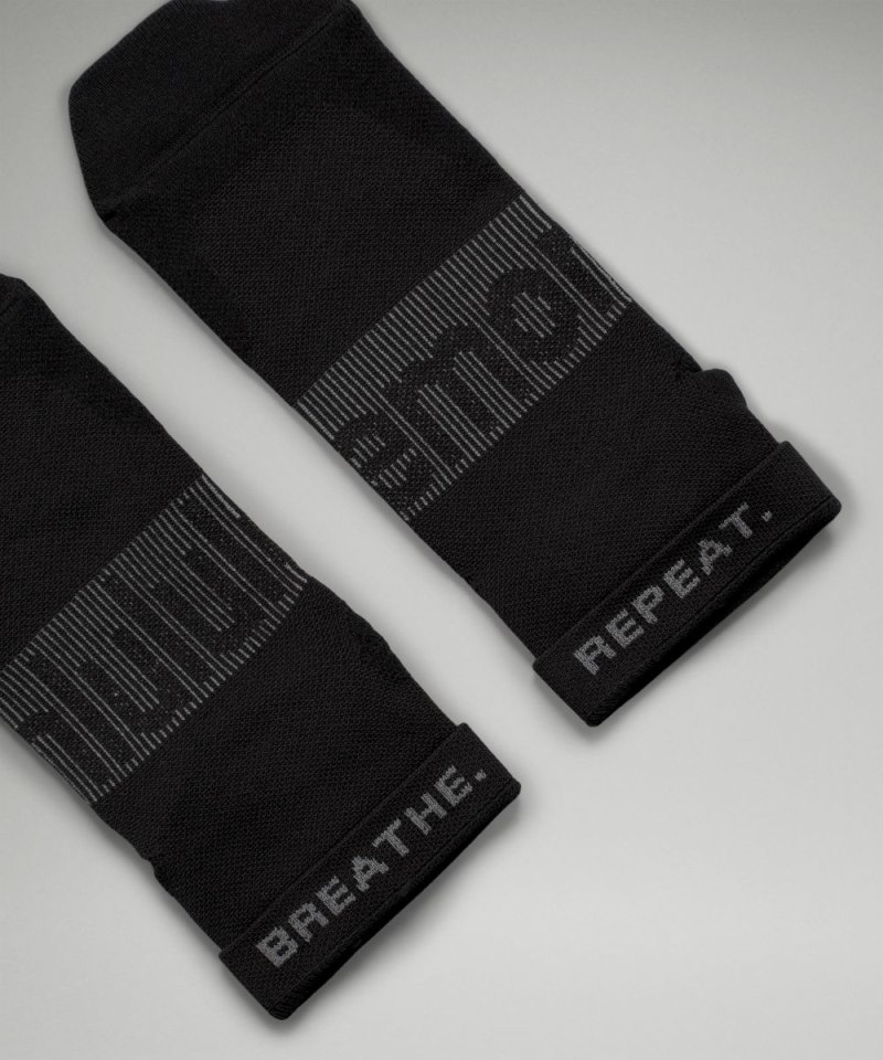 Lululemon Men's Power Stride Ankle Socks *3 Pack Black Online Outlet Sale