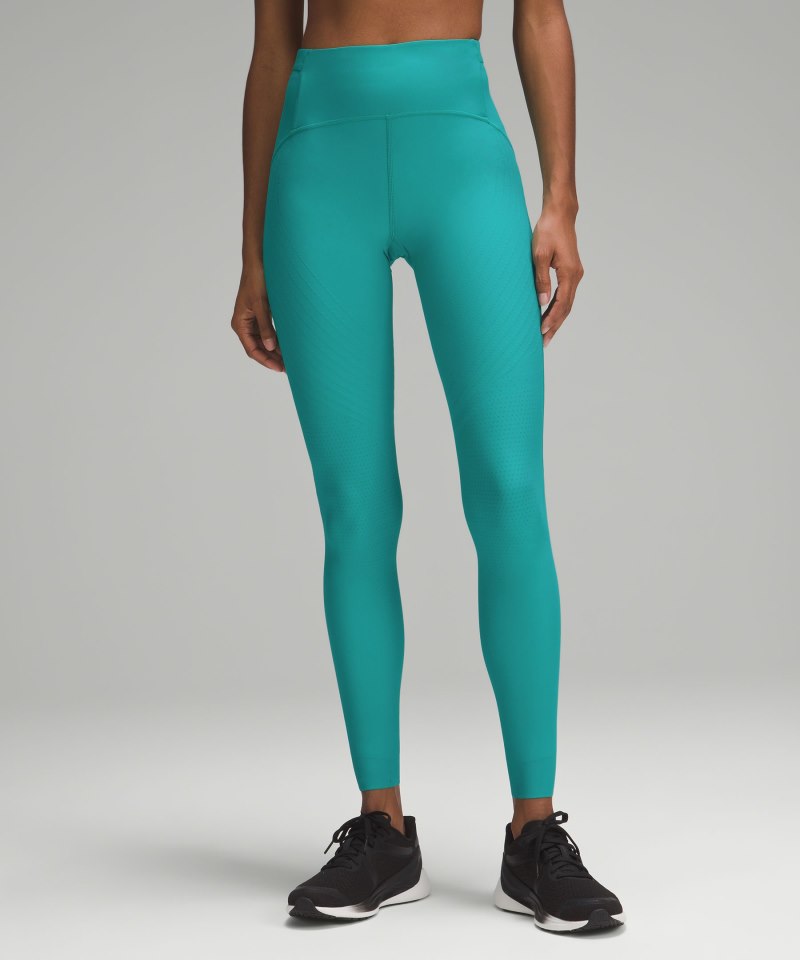 Lululemon SenseKnit Running High-Rise Tight 28" Thermal Green Online Outlet Sale