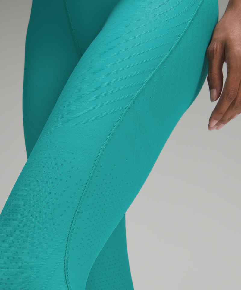 Lululemon SenseKnit Running High-Rise Tight 28" Thermal Green Online Outlet Sale