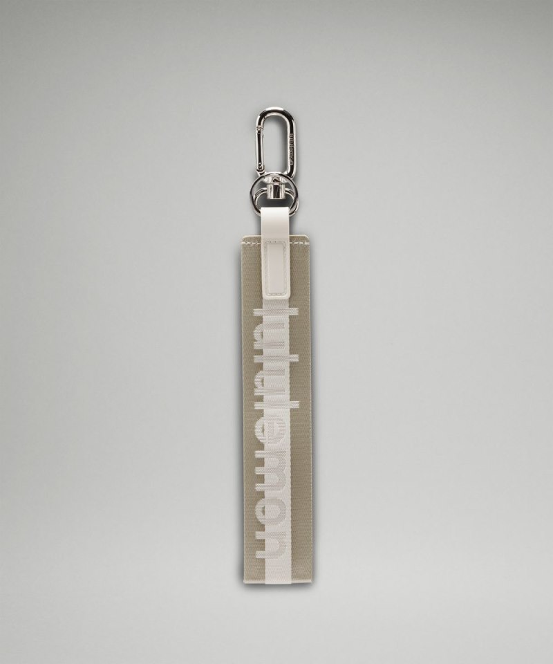 Lululemon Never Lost Keychain Raw Linen / White Opal / White Online Outlet Sale