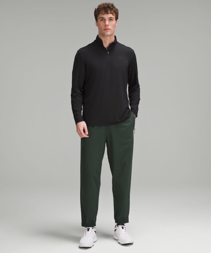 Lululemon Long-Sleeve Golf Half Zip Black Online Outlet Sale