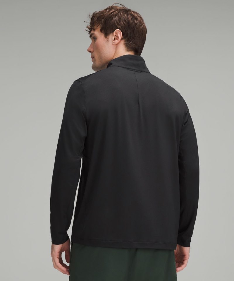 Lululemon Long-Sleeve Golf Half Zip Black Online Outlet Sale