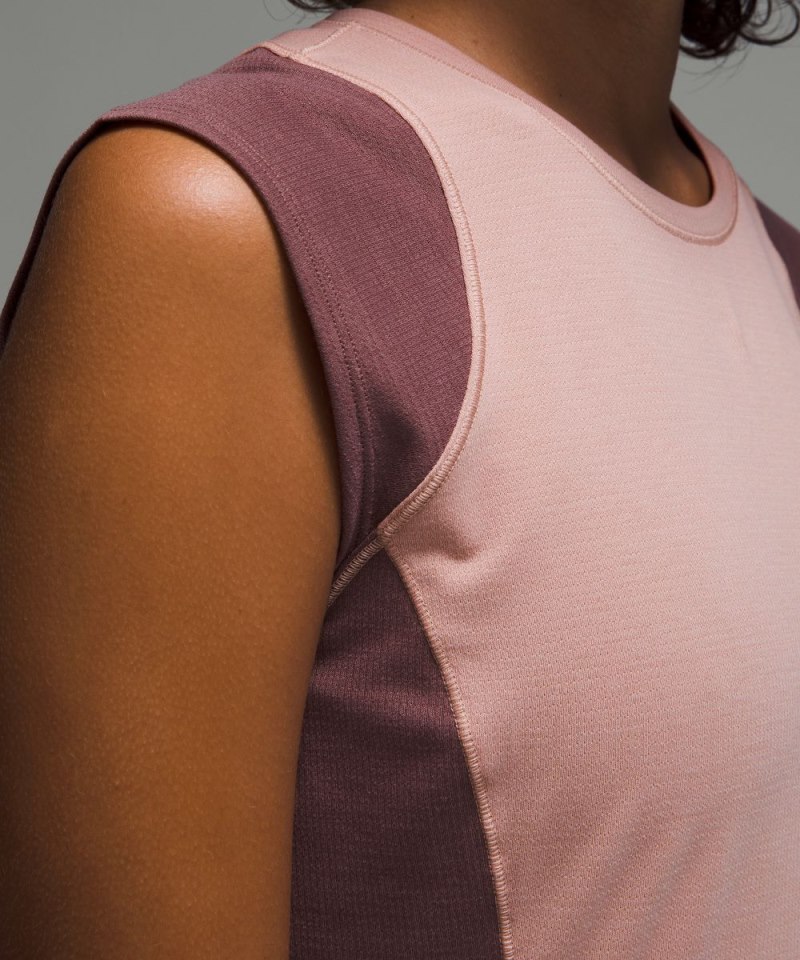 Lululemon Cap Sleeve Hiking Tank Top Pink Clay / Dark Oxide Online Outlet Sale