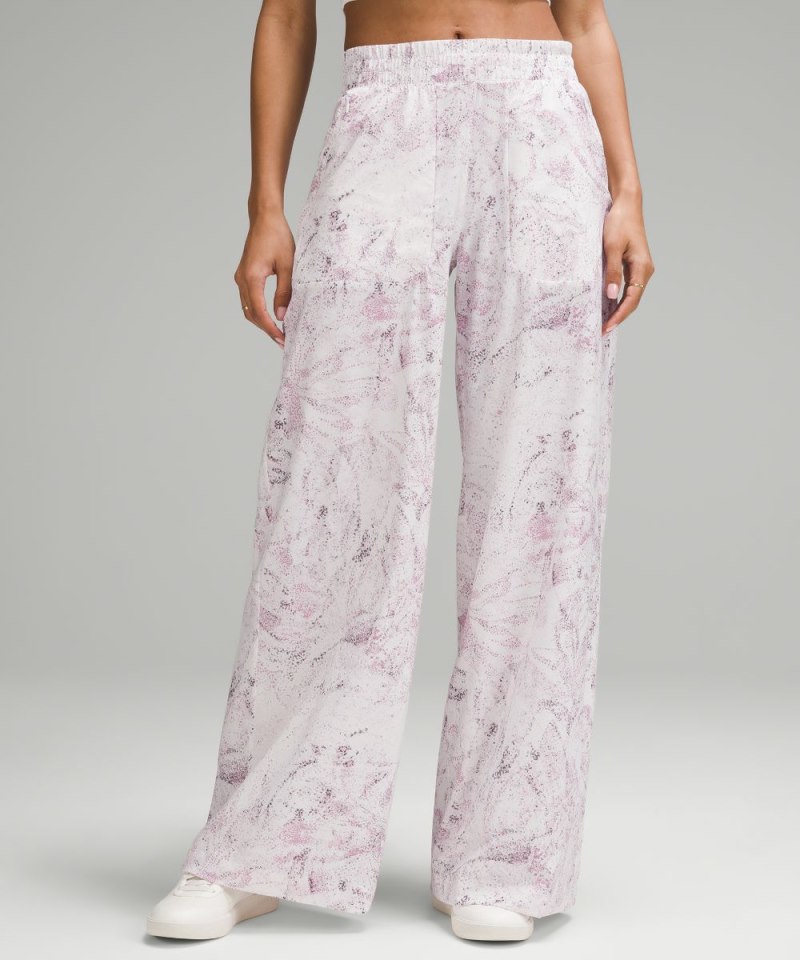 Lululemon Swift Mid-Rise Wide-Leg Pant Gossamer Floral Vita Pink Multi Online Outlet Sale