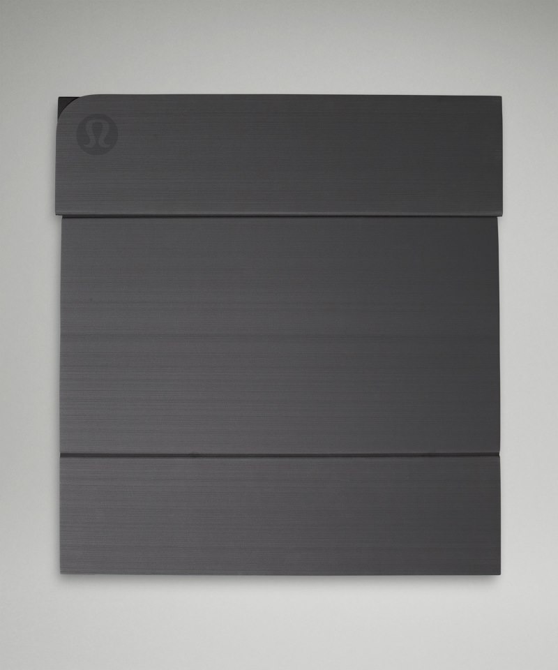 Lululemon The Foldable Mat 6.5mm Traverse Grey / Black Online Outlet Sale