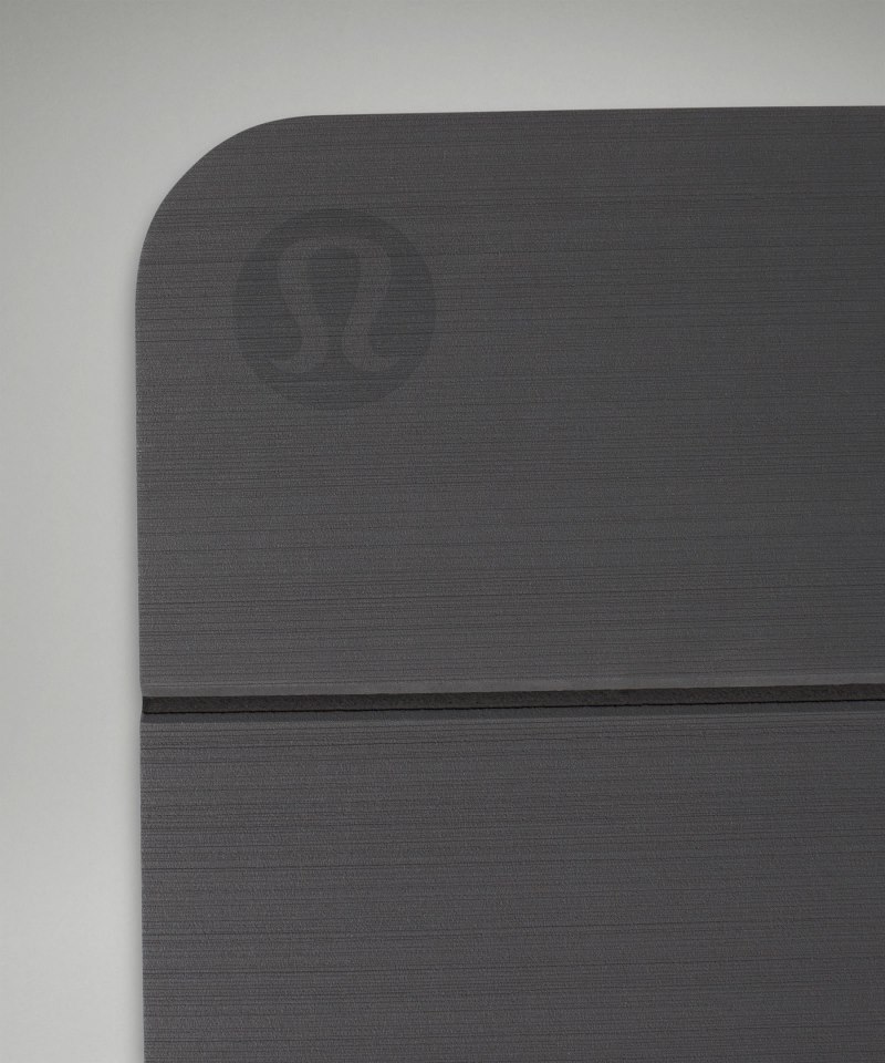 Lululemon The Foldable Mat 6.5mm Traverse Grey / Black Online Outlet Sale