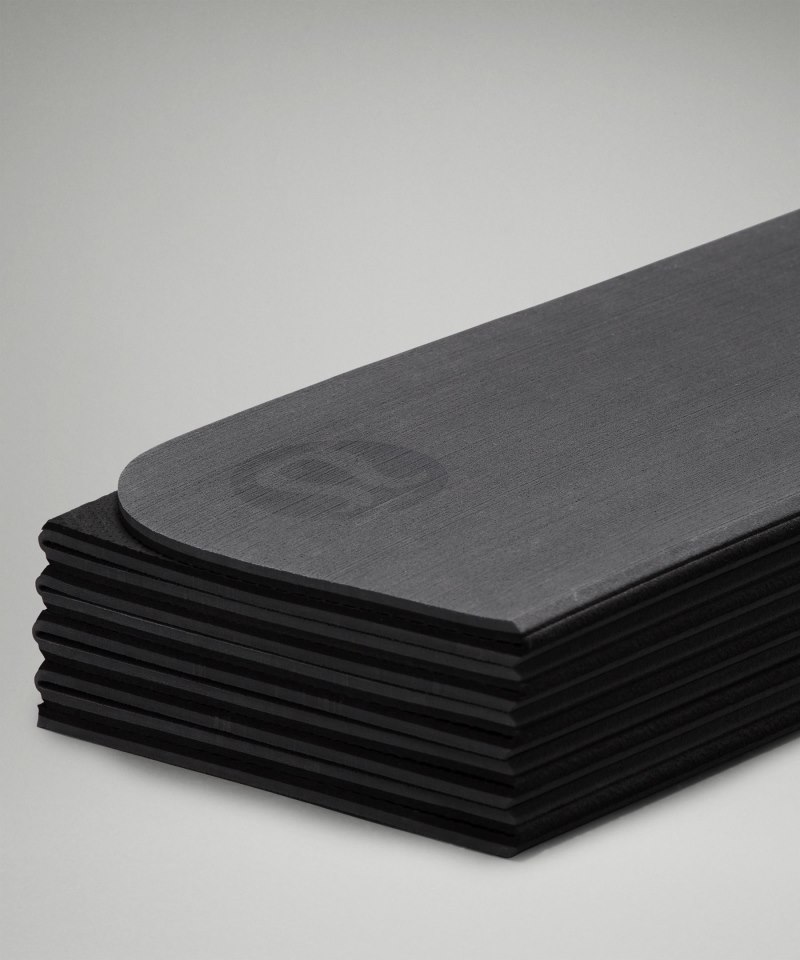 Lululemon The Foldable Mat 6.5mm Traverse Grey / Black Online Outlet Sale