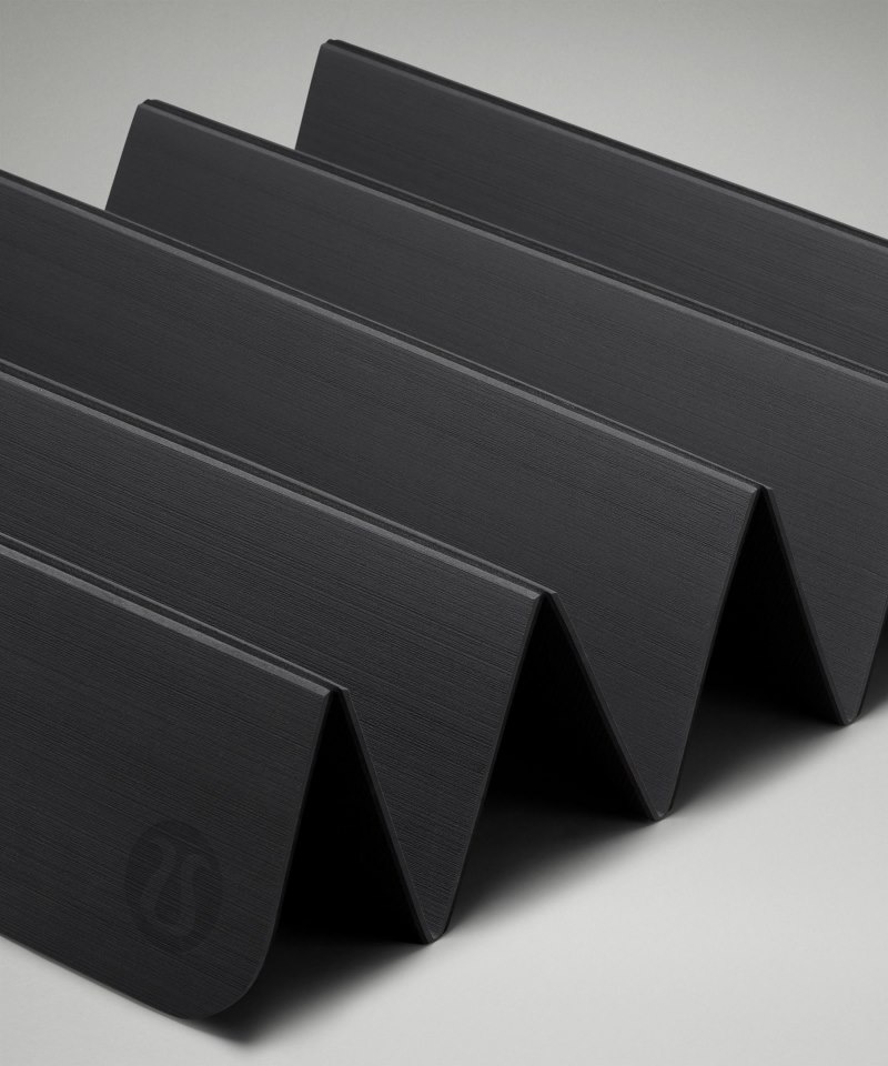 Lululemon The Foldable Mat 6.5mm Traverse Grey / Black Online Outlet Sale