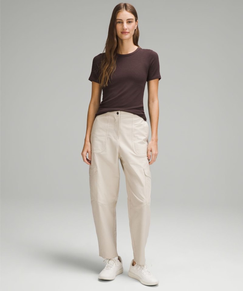 Lululemon Light Utilitech Cargo Pocket High-Rise Pant Natural Ivory Online Outlet Sale