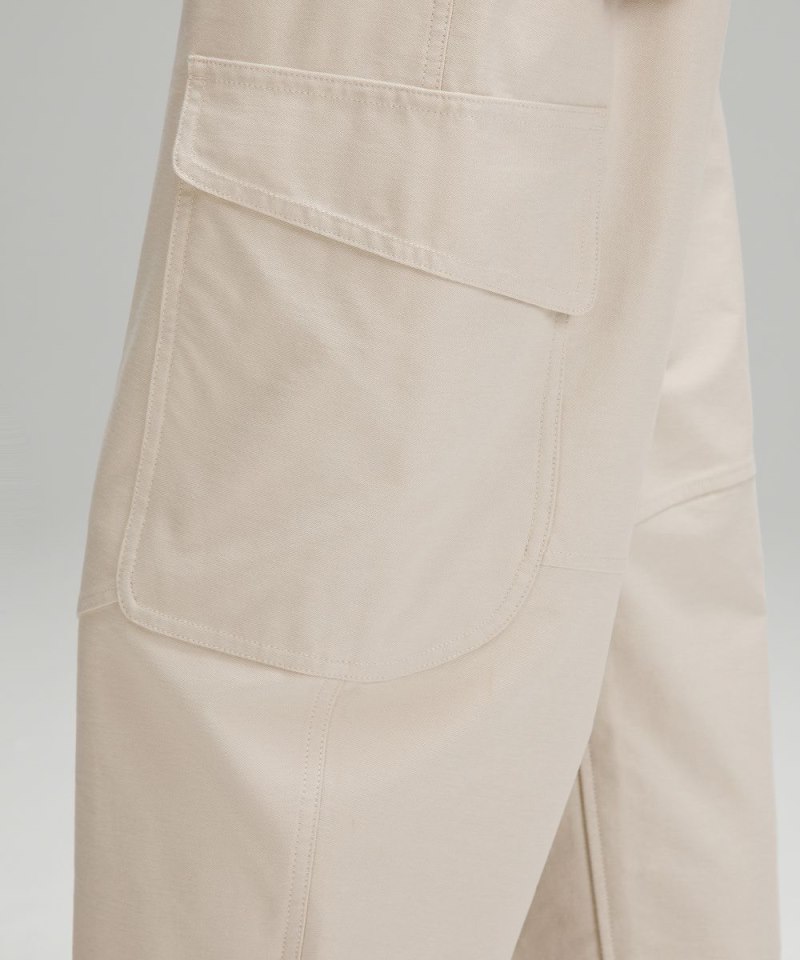 Lululemon Light Utilitech Cargo Pocket High-Rise Pant Natural Ivory Online Outlet Sale