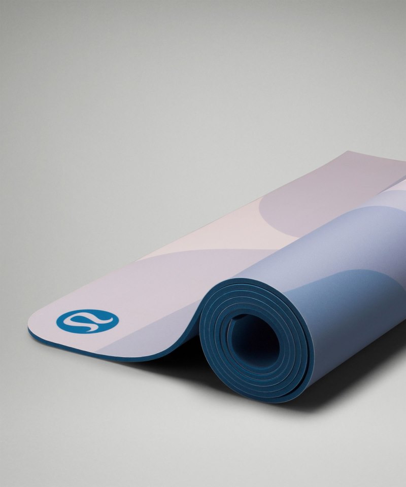 Lululemon The Lightweight Mat 5mm *Alignment Align Gradient Mat Soft Denim Strawberry Milkshake / Soft Denim Online Outlet Sale