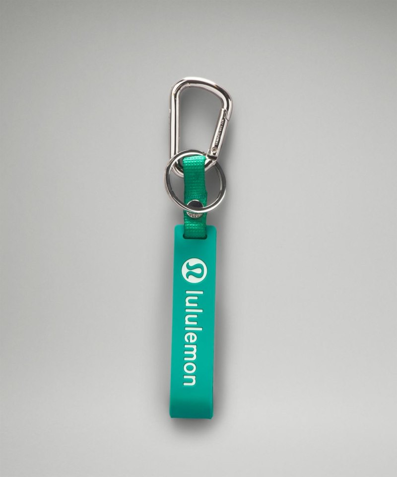 Lululemon Silicone Keychain Maldives Green / Silver Online Outlet Sale