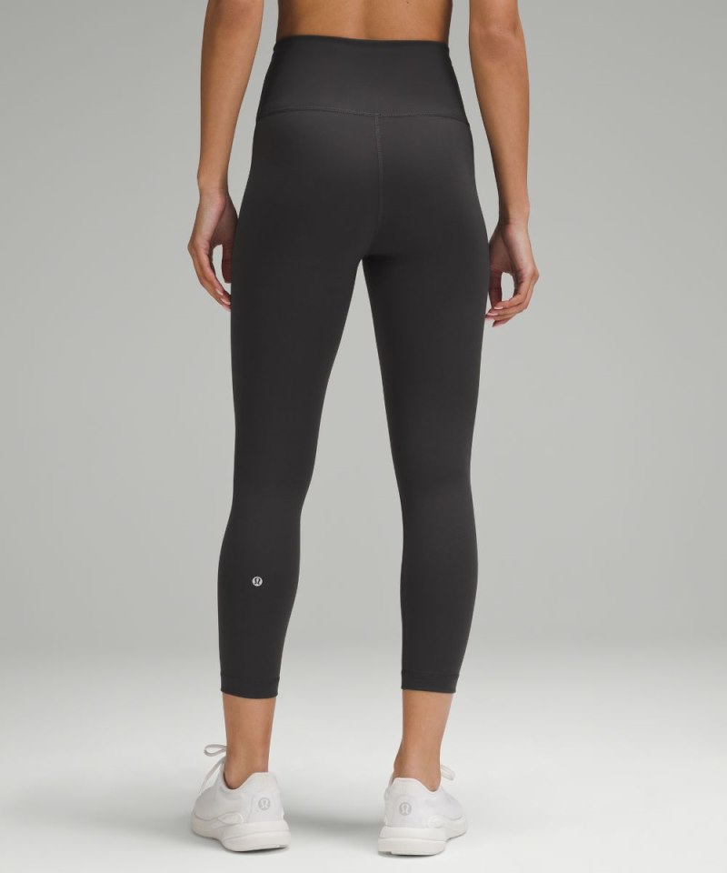 Lululemon Wunder Train High-Rise Crop 23" Graphite Grey Online Outlet Sale