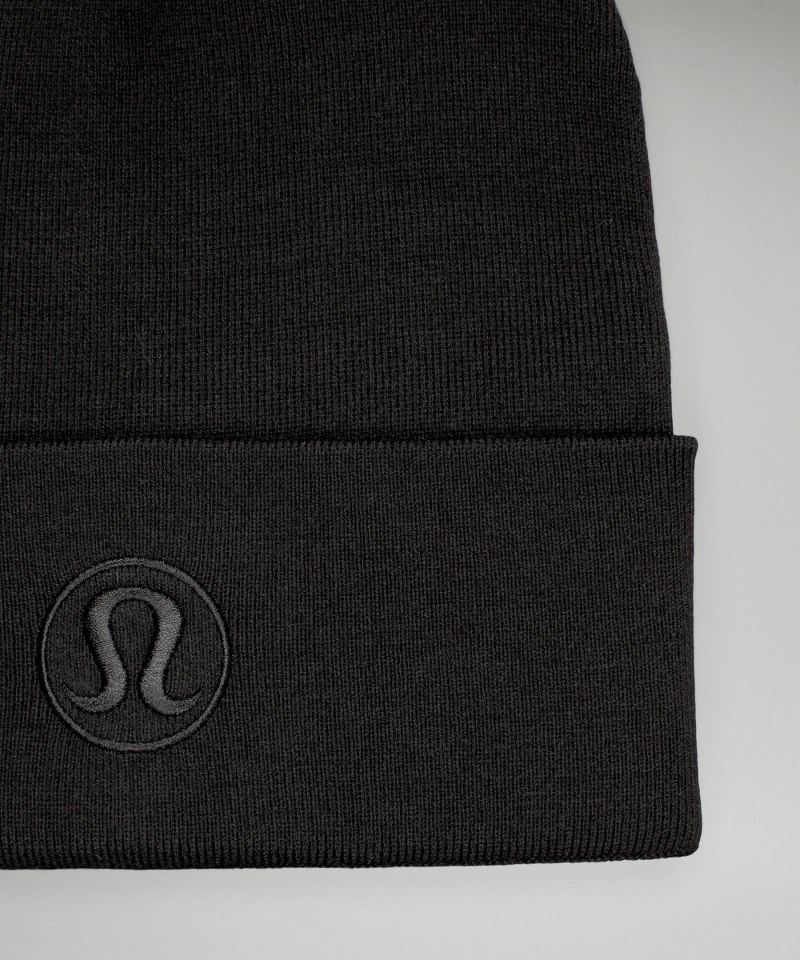Lululemon Warm Revelation Beanie Black Online Outlet Sale