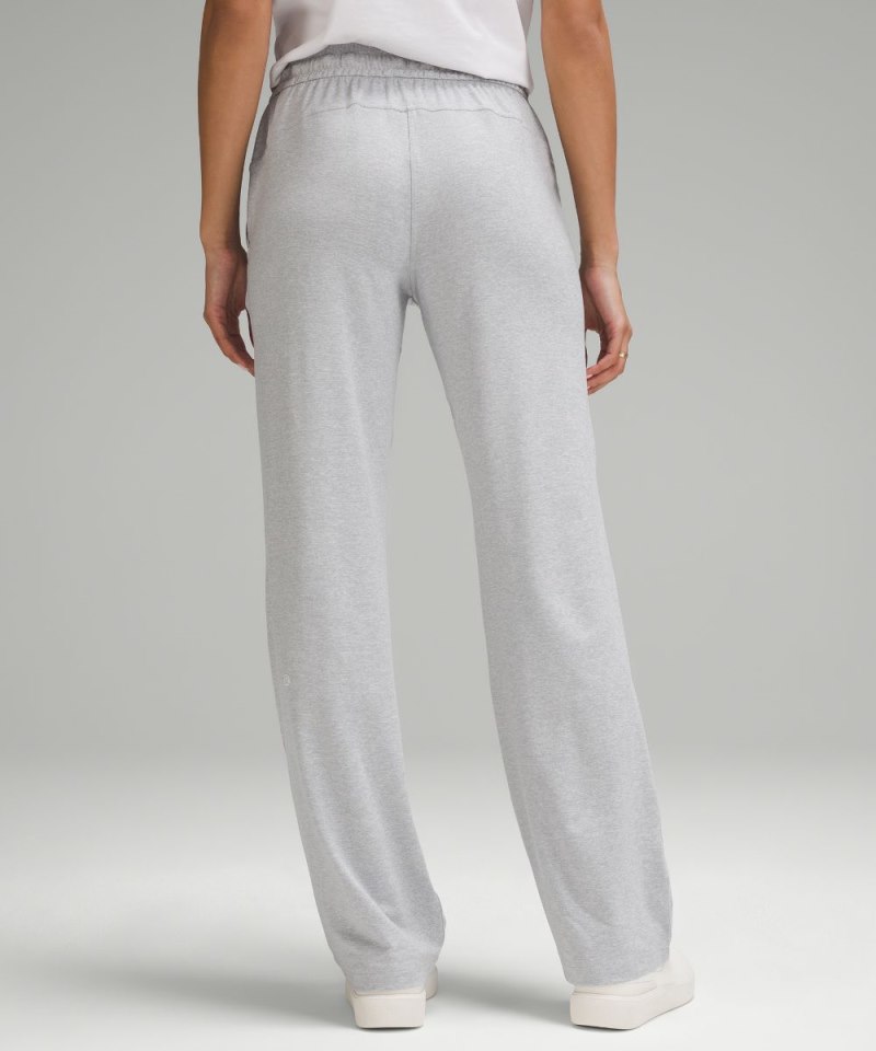 Lululemon Soft Jersey Straight-Leg Mid-Rise Pant *Regular Heathered Core Ultra Light Grey / Heathered Core Ultra Light Grey Online Outlet Sale