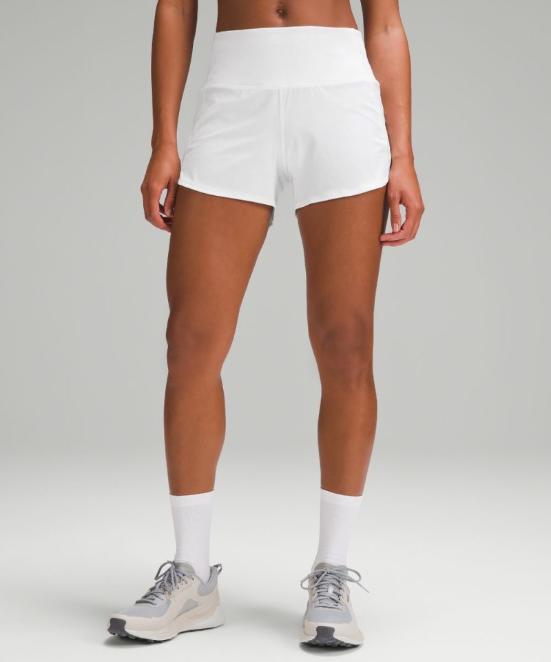 Lululemon Speed Up High-Rise Lined Short 4" White Online Outlet Sale