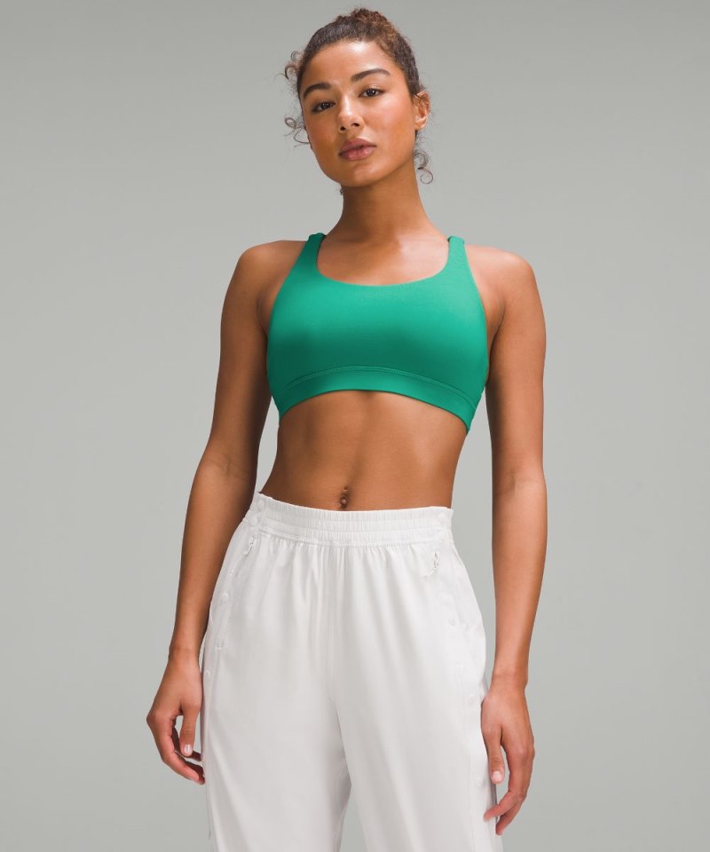 Lululemon lululemon Energy Bra *Medium Support, B–D Cups Cascadia Green Online Outlet Sale