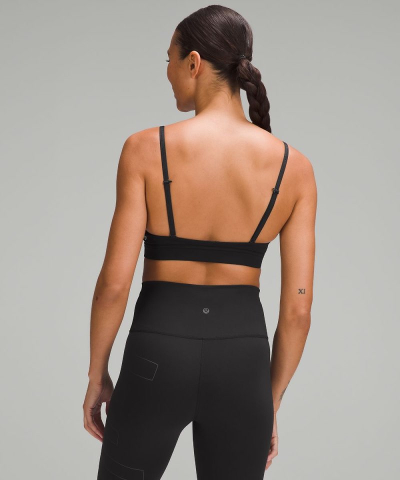 Lululemon License to Train Triangle Bra Light Support, A / B Cup *Graphic Black Online Outlet Sale