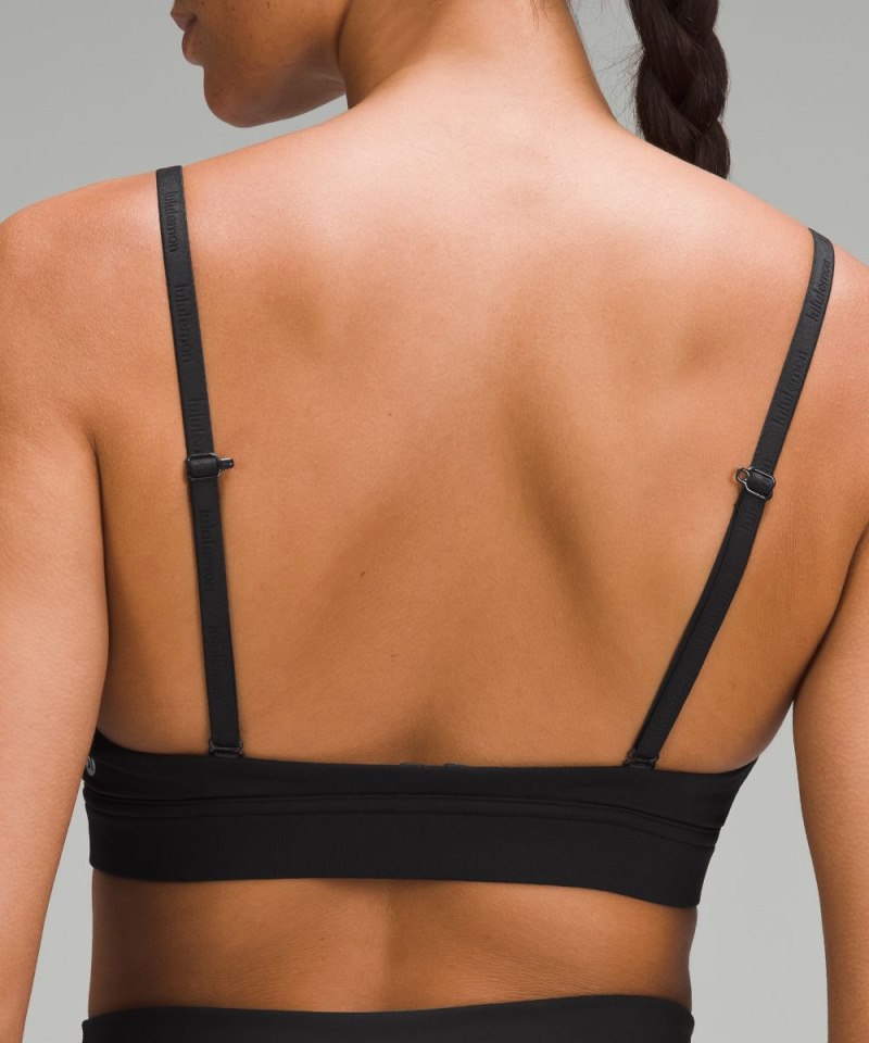 Lululemon License to Train Triangle Bra Light Support, A / B Cup *Graphic Black Online Outlet Sale