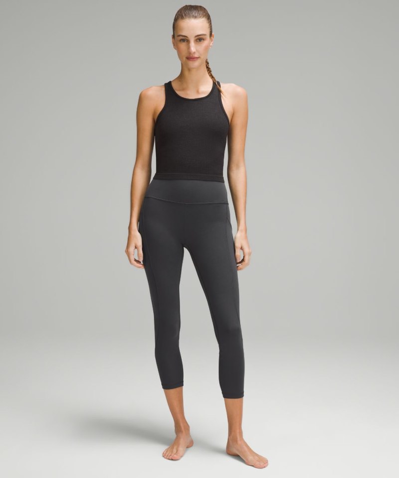 Lululemon lululemon Align™ High-Rise Crop with Pockets 23" Graphite Grey Online Outlet Sale