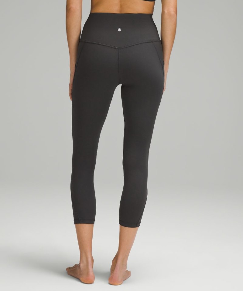Lululemon lululemon Align™ High-Rise Crop with Pockets 23" Graphite Grey Online Outlet Sale