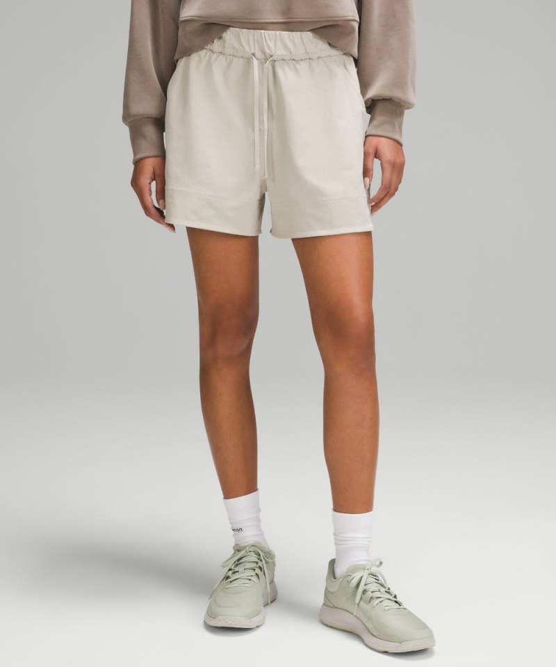 Lululemon Cinchable Waist High-Rise Woven Short 3.5" Mojave Tan Online Outlet Sale