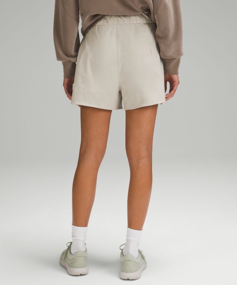 Lululemon Cinchable Waist High-Rise Woven Short 3.5" Mojave Tan Online Outlet Sale