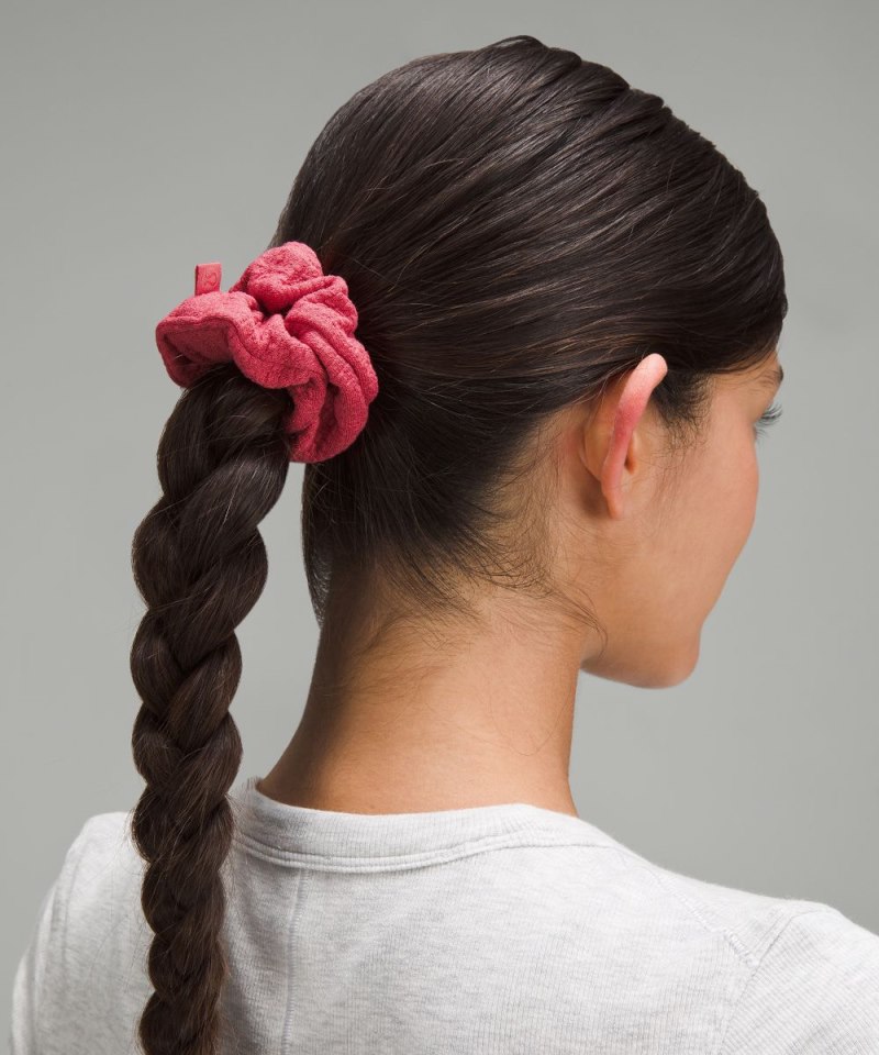 Lululemon Uplifting Scrunchies Textured *3 Pack Vintage Rose / Sheer Blue / Bone Online Outlet Sale