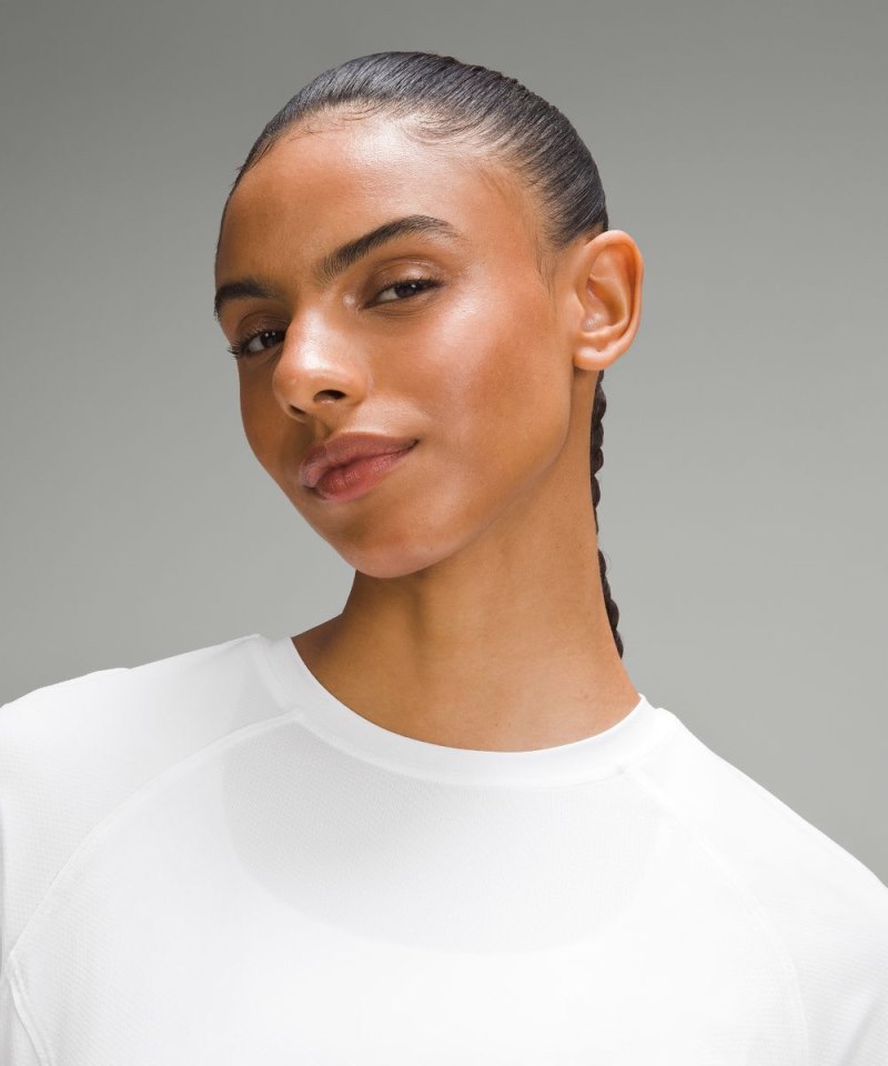 Lululemon Abrasion-Resistant High-Coverage Long-Sleeve Shirt White Online Outlet Sale