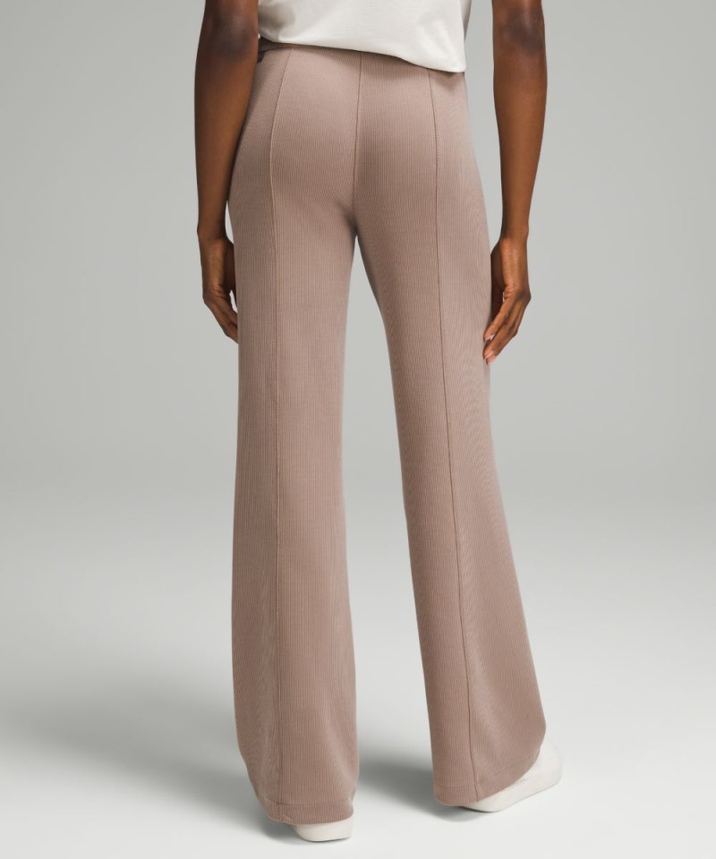 Lululemon Ribbed Softstreme Mid-Rise Pant 32" Taupetastic Online Outlet Sale