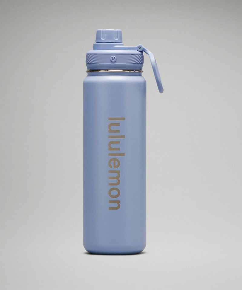 Lululemon Back To Life Sport Bottle 24oz Blue Linen Online Outlet Sale