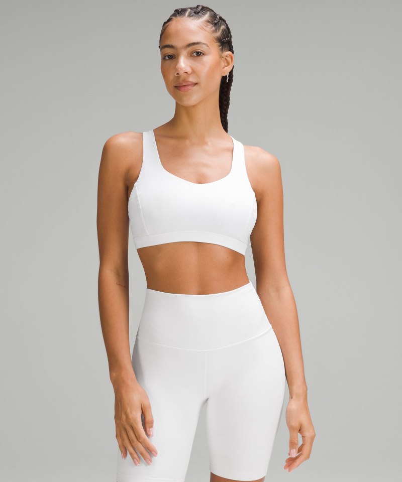 Lululemon Free to Be Serene Bra *Light Support, C / D Cup White Online Outlet Sale
