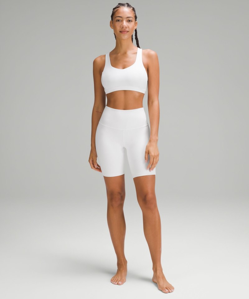 Lululemon Free to Be Serene Bra *Light Support, C / D Cup White Online Outlet Sale