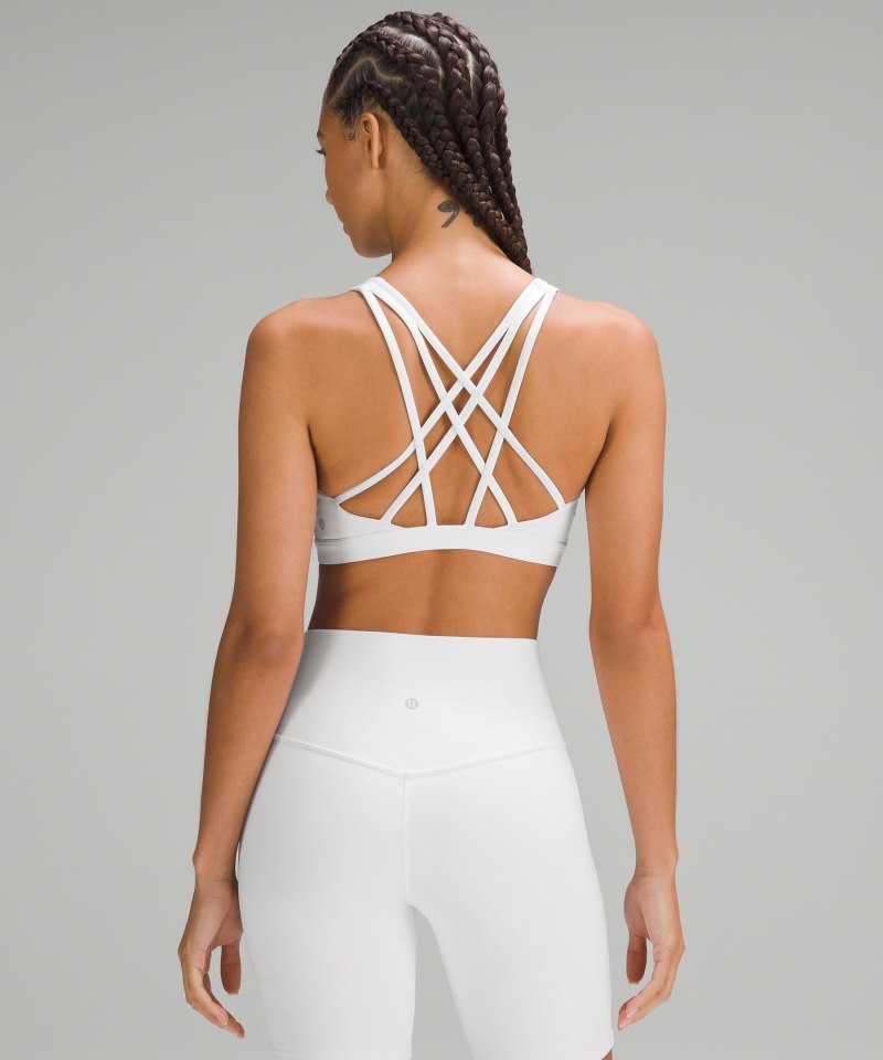 Lululemon Free to Be Serene Bra *Light Support, C / D Cup White Online Outlet Sale