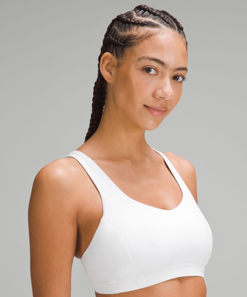 Lululemon Free to Be Serene Bra *Light Support, C / D Cup White Online Outlet Sale