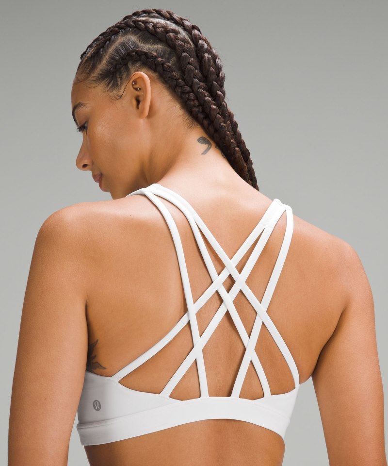 Lululemon Free to Be Serene Bra *Light Support, C / D Cup White Online Outlet Sale