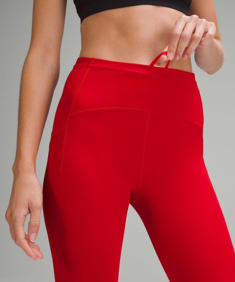 Lululemon Swift Speed High-Rise Crop 21" Dark Red Online Outlet Sale