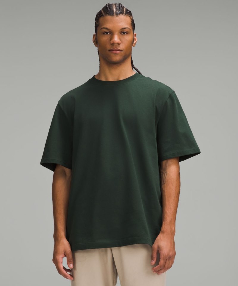 Lululemon Heavyweight Cotton Jersey T-Shirt Legacy Green Online Outlet Sale