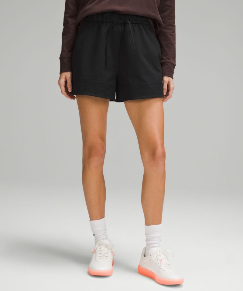 Lululemon Cinchable Waist High-Rise Woven Short 3.5" Black Online Outlet Sale
