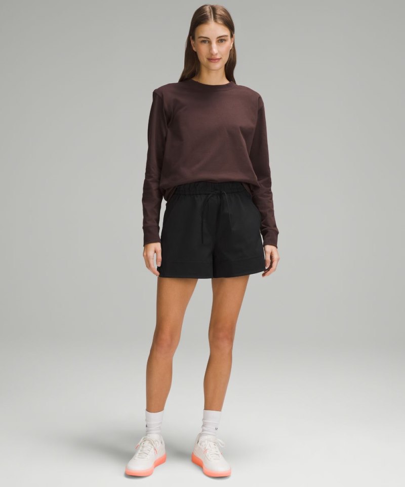 Lululemon Cinchable Waist High-Rise Woven Short 3.5" Black Online Outlet Sale