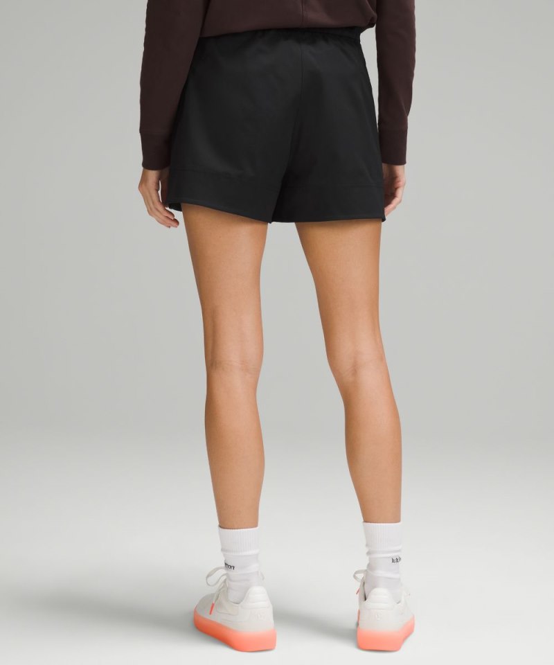 Lululemon Cinchable Waist High-Rise Woven Short 3.5" Black Online Outlet Sale