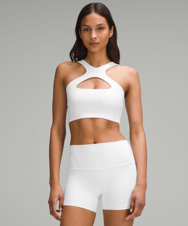 Lululemon Bend This Scoop and Cross Bra *Light Support, A-C Cups White Online Outlet Sale
