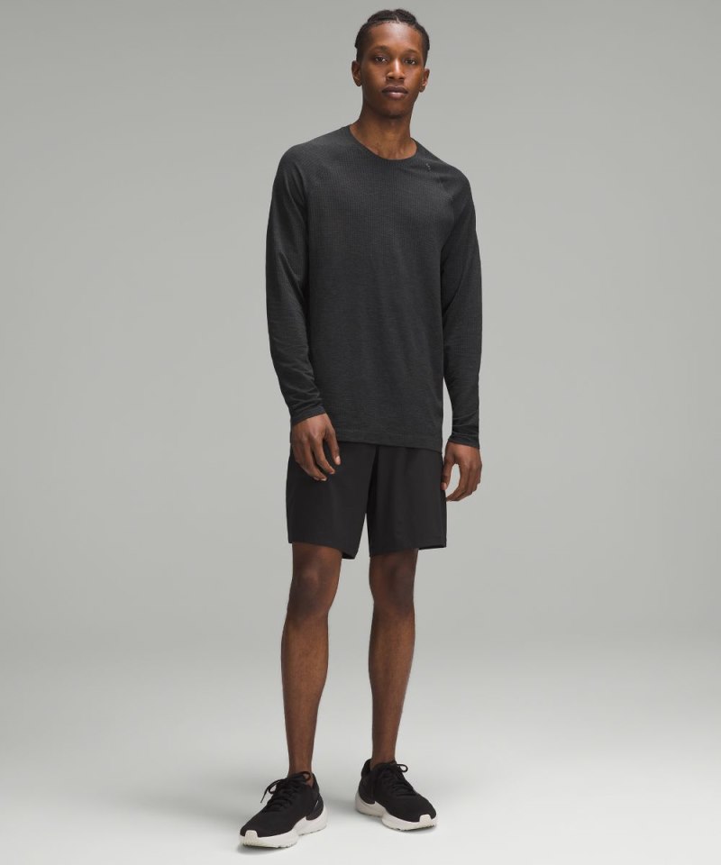 Lululemon Pace Breaker Linerless Short 9" Black Online Outlet Sale