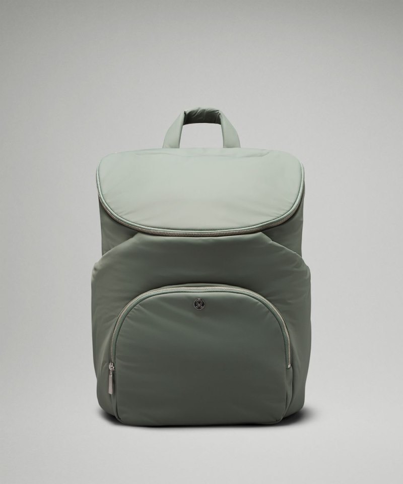 Lululemon New Parent Backpack 17L Grey Eucalyptus / Trench Online Outlet Sale