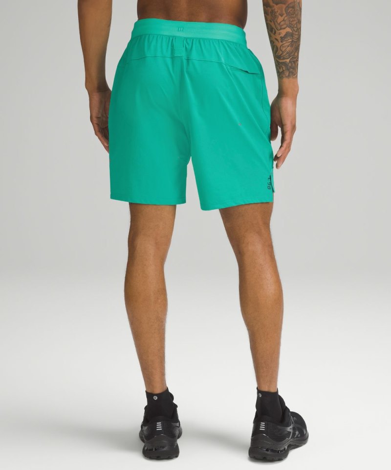 Lululemon License to Train Linerless Short 7" Maldives Green Online Outlet Sale