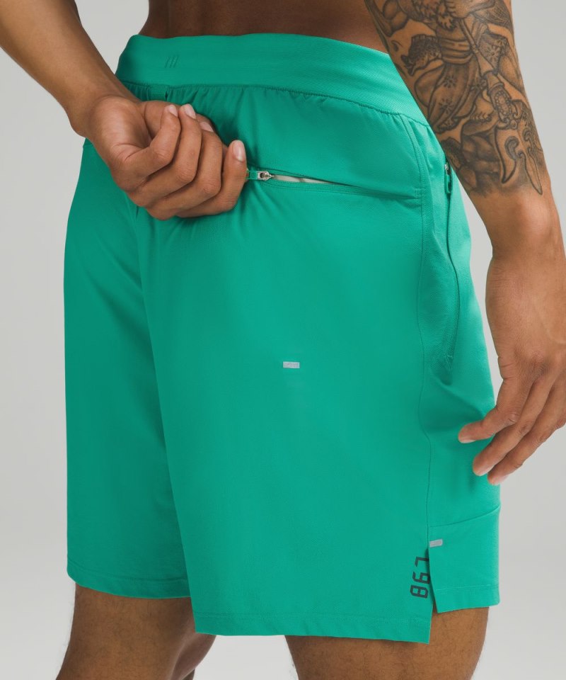Lululemon License to Train Linerless Short 7" Maldives Green Online Outlet Sale