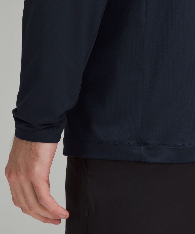 Lululemon Long-Sleeve Golf Half Zip True Navy Online Outlet Sale