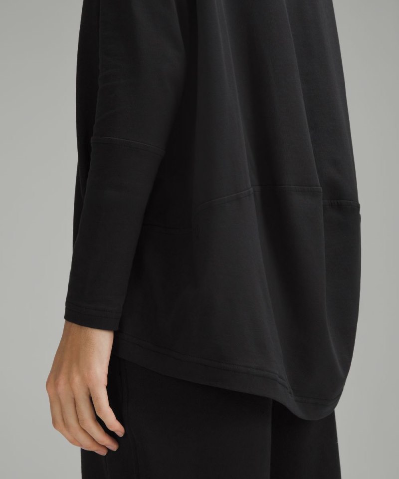 Lululemon Back In Action V-Neck Long-Sleeve Shirt Black Online Outlet Sale