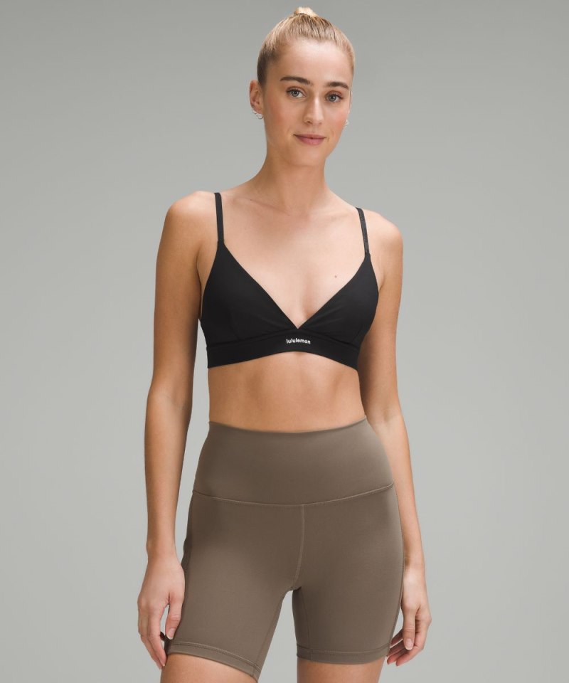 Lululemon License to Train Triangle Bra *Light Support, A / B Cup Black Online Outlet Sale
